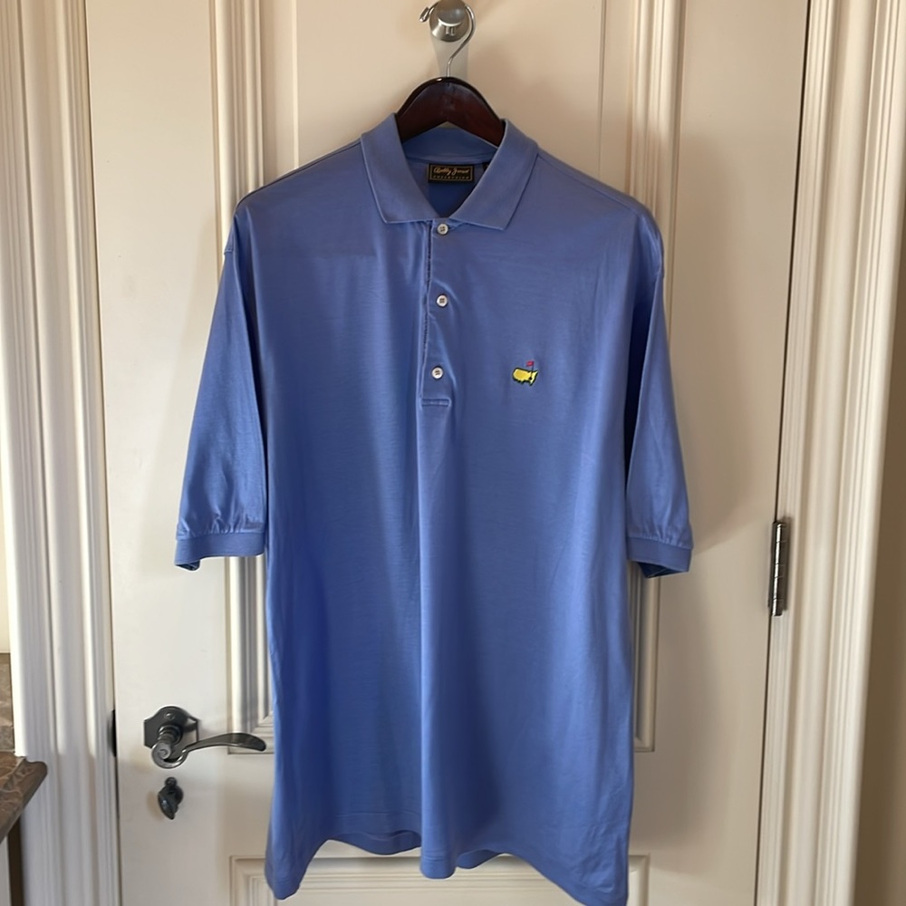 Masters Polo Size Medium - Bobby Jones Collection, Periwinkle Blue, Pima Cotton